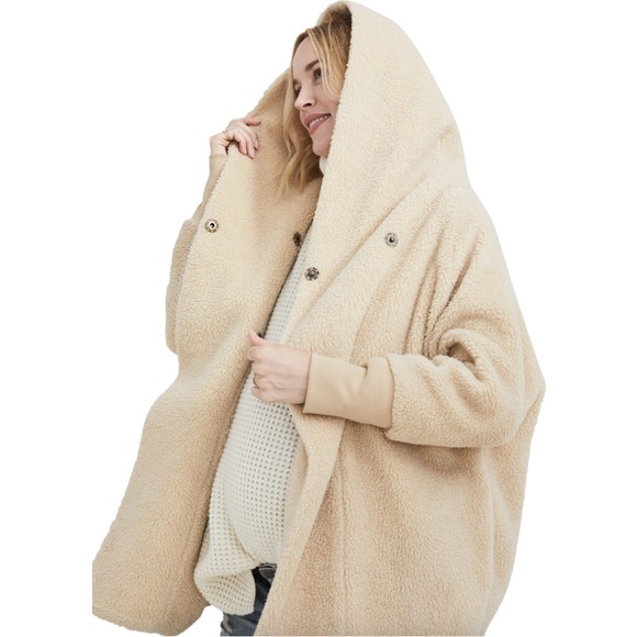 Hatch Maternity Coco Coat in Toffee - Picture 2 of 5